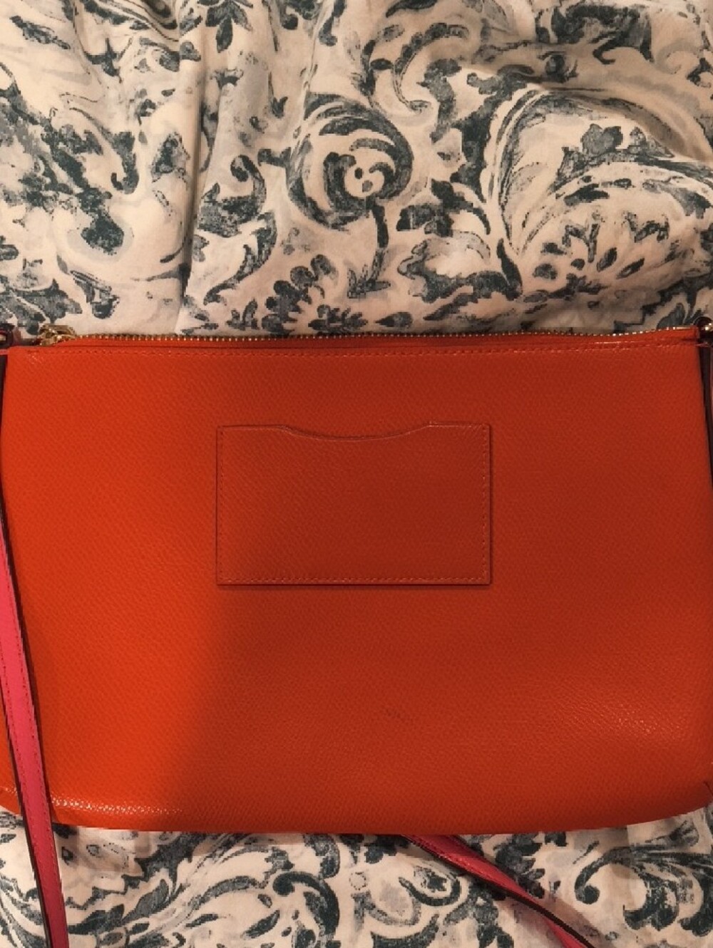 Coach Orange Crossbody Bag with Pink Strap - Picture 4 of 5